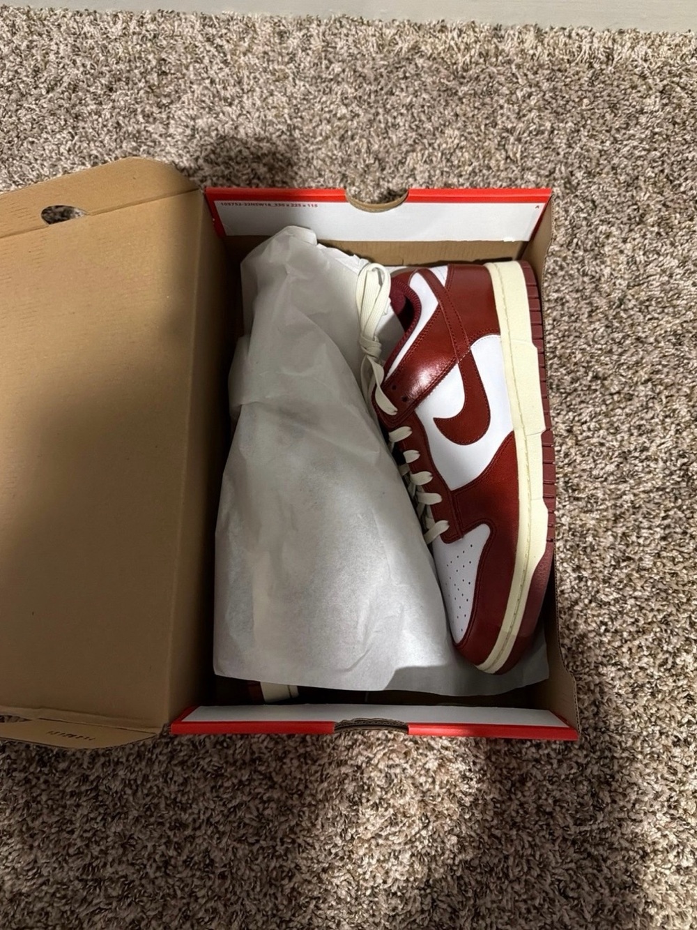 Nike Dunk Low Men’s Sneakers - White & Red